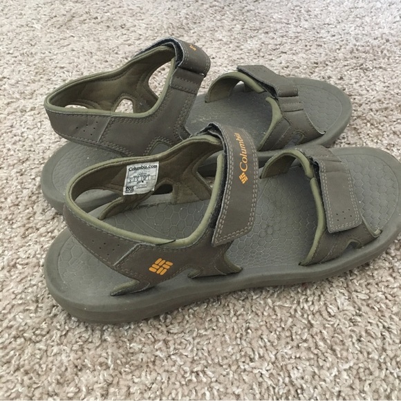 Columbia Olive Sandals Men 9 - Picture 2 of 7